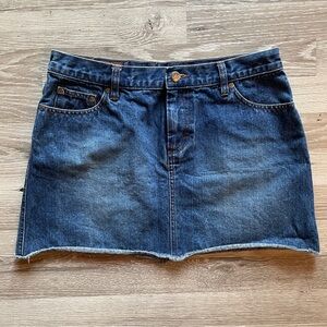 Lee Dark Blue Mini Skirt